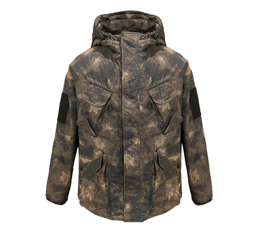 Mens camouflage down jacket