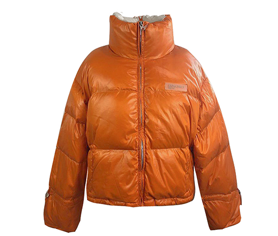 Womens long sleeved down jacket